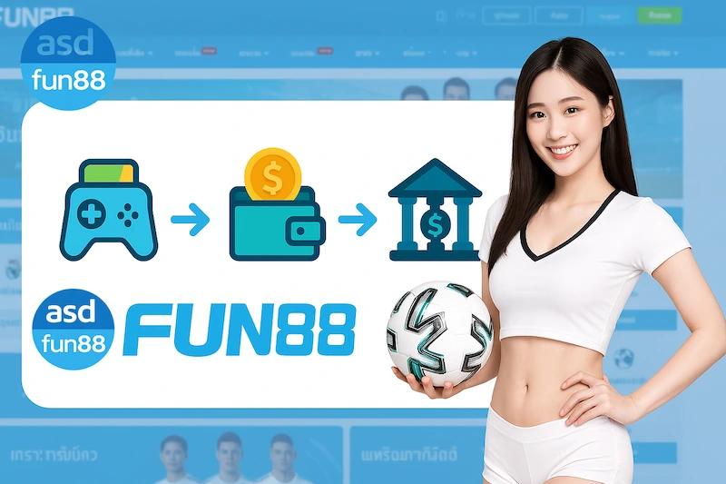 วิธีถอนเงิน Fun88